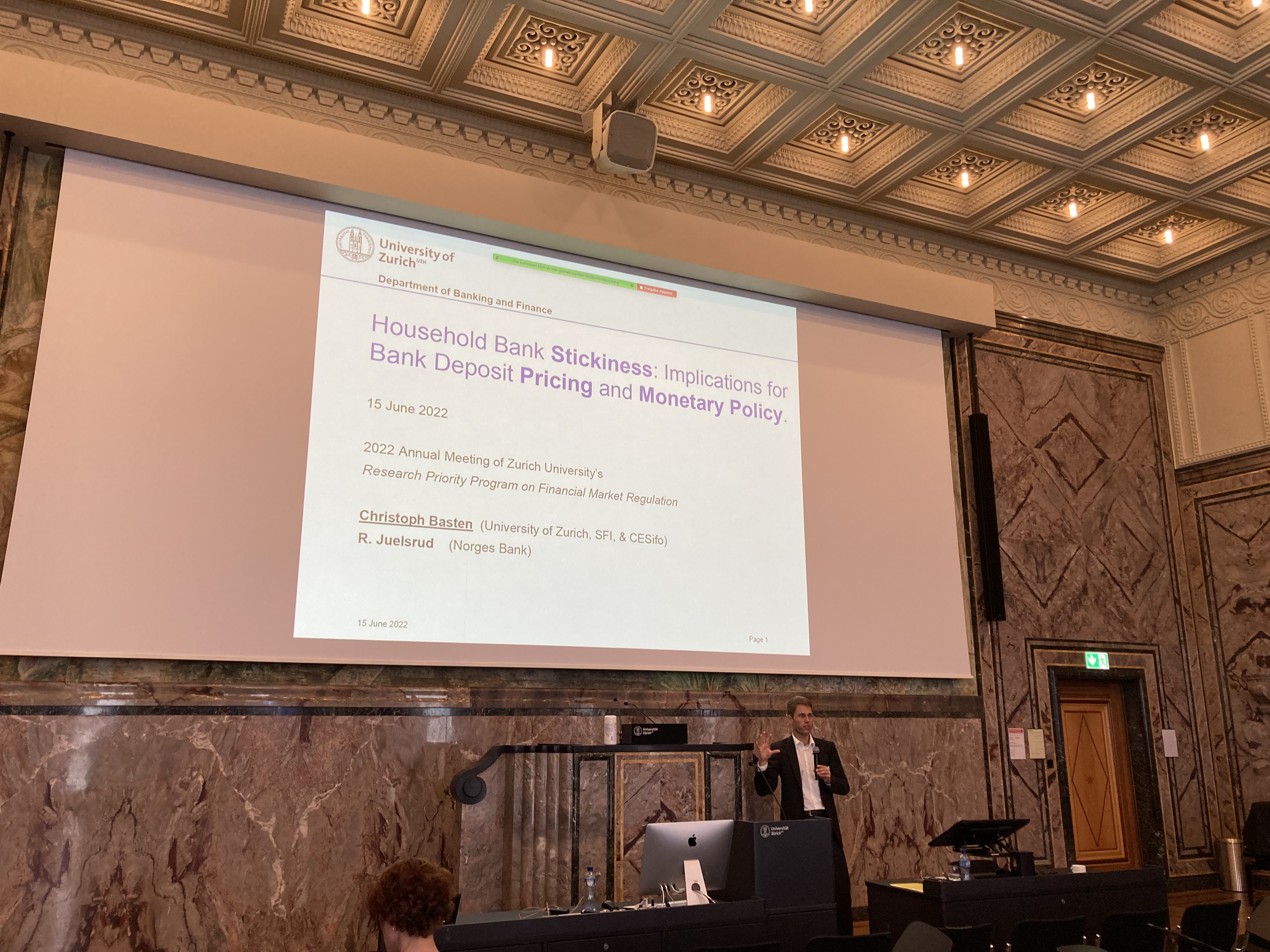 Impression from the Annual Conference 2022 (Prof. Christoph Basten)